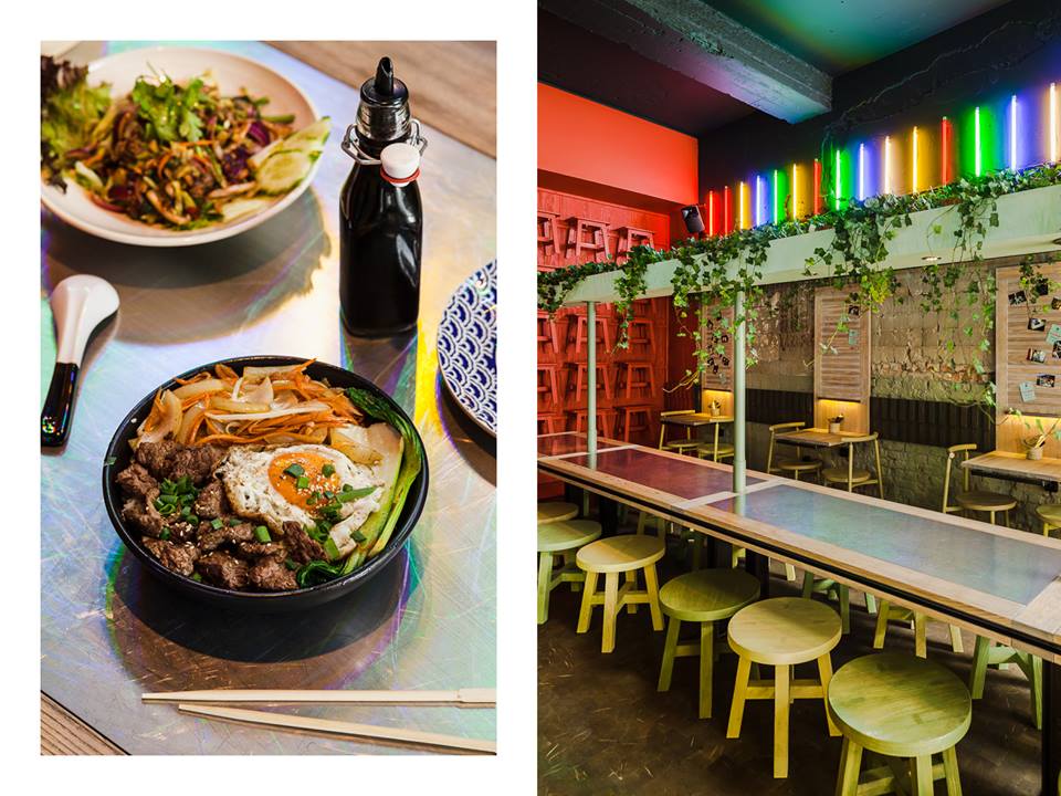 HAOS Gdynia — wnętrze street-food alley na Starowiejskiej